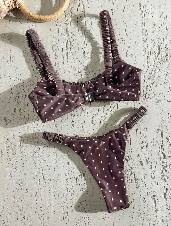 Producto - Bikinis a lunares marron - 1