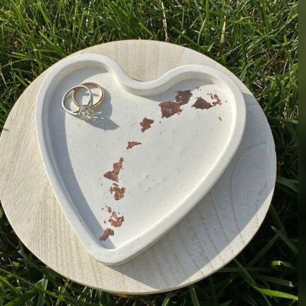 Producto - Molde de silicona posa vaso corazón