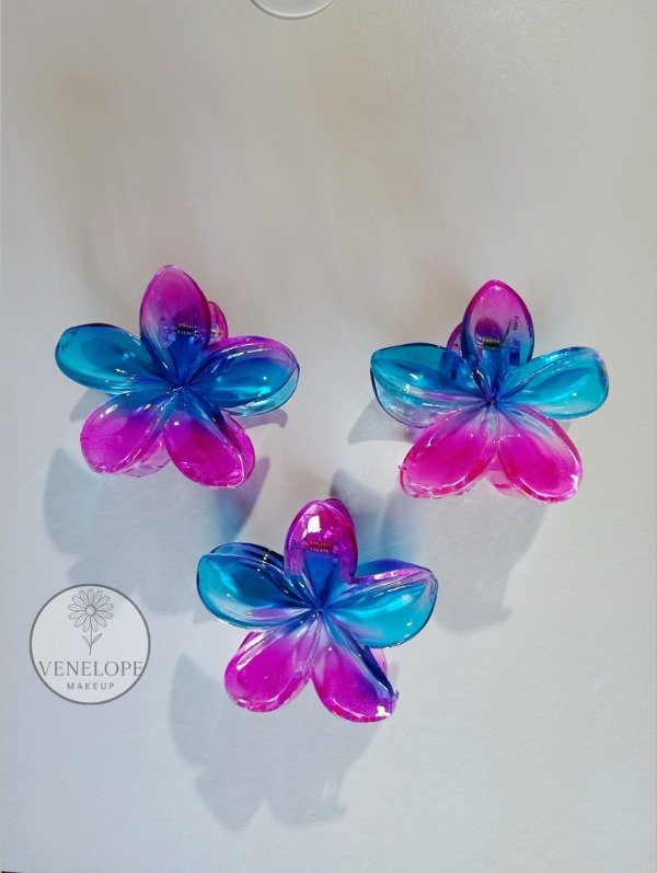 Producto - Hebillas flor bicolor