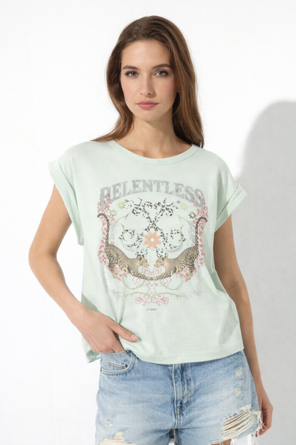 Producto - Remera Volvanic St Marie Verde Hueso