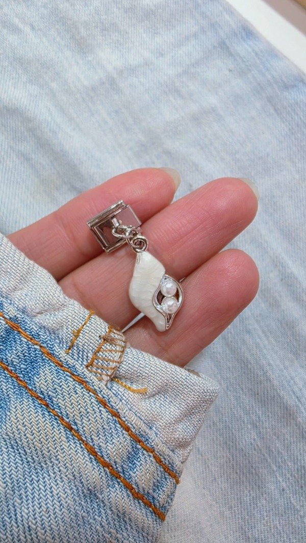 Producto - Charms caracol y perla