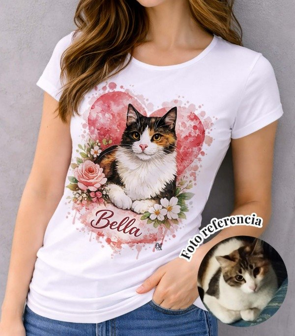 Producto - Remeras Personalizadas con Retrato Digital Mascotas