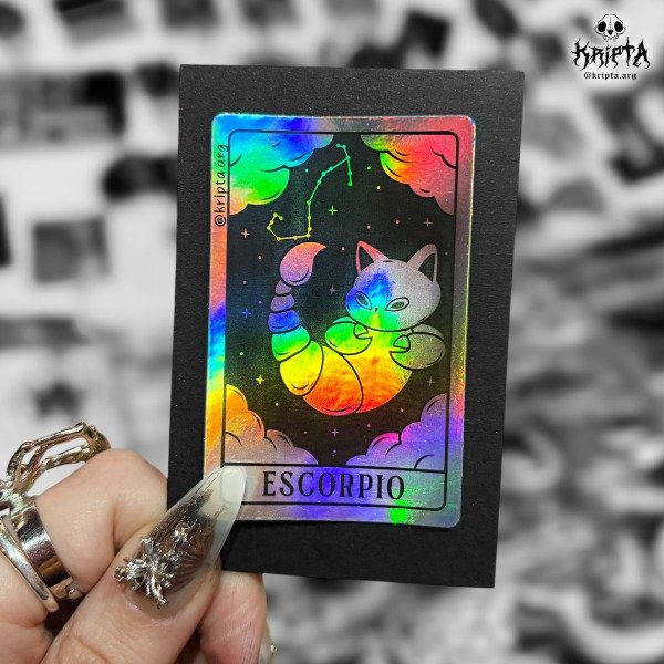 Producto - Sticker "Michi Zodiacal" - Escorpio