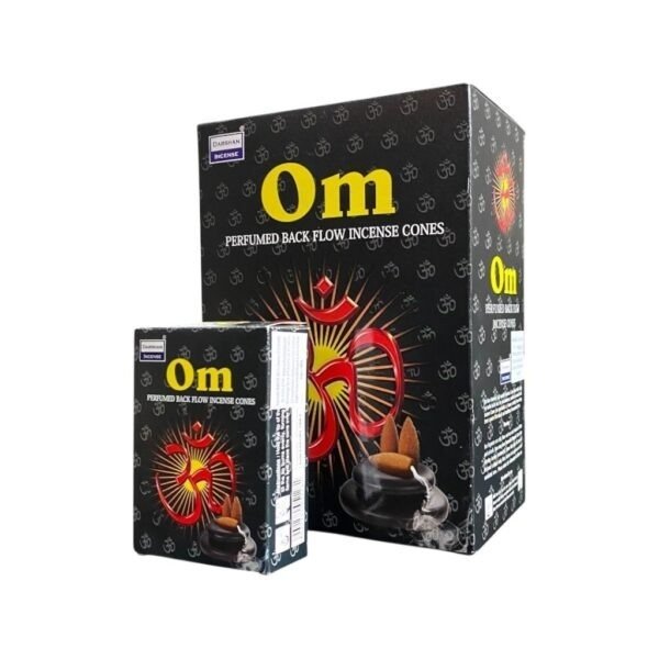 Producto - Conos black flow cascada Darshan om x 12 unid.