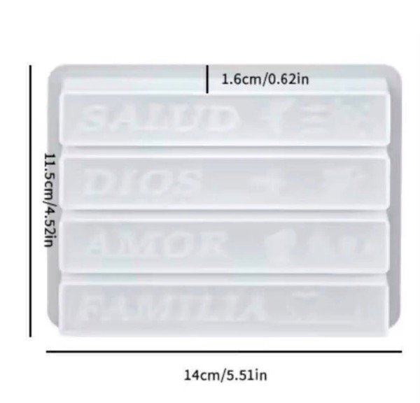 Producto - MOLDE SILICONA x4 VELAS INTENCIONADAS - 1