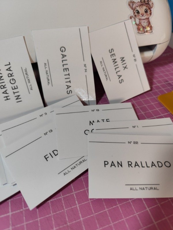 Producto - Etiquetas Laminadas para Frascos. (Plancha A4) - 3