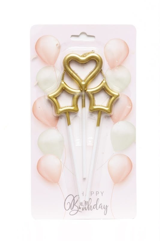 Producto - Set Velas x 3 - Dorado - 1