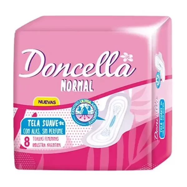 Producto - Toallas femeninas Doncella pocket c/a s/d x 8