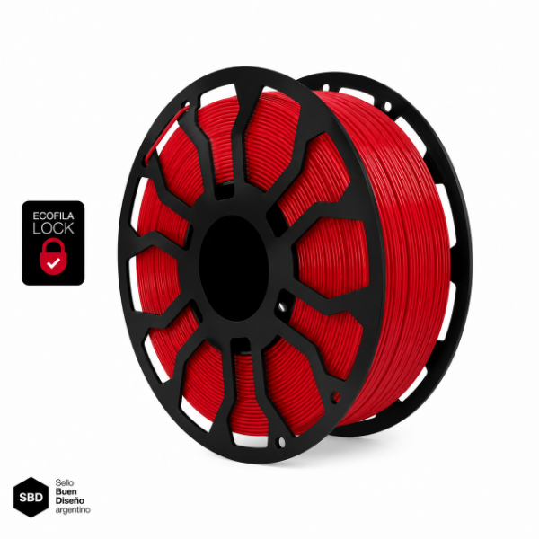 Producto - Filamento Hellbot ECOFILA PLA 1,75mm 1kg RUBÍ TRANSLÚCIDO