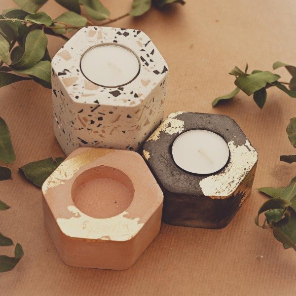 Producto - Molde portavela hexagonal