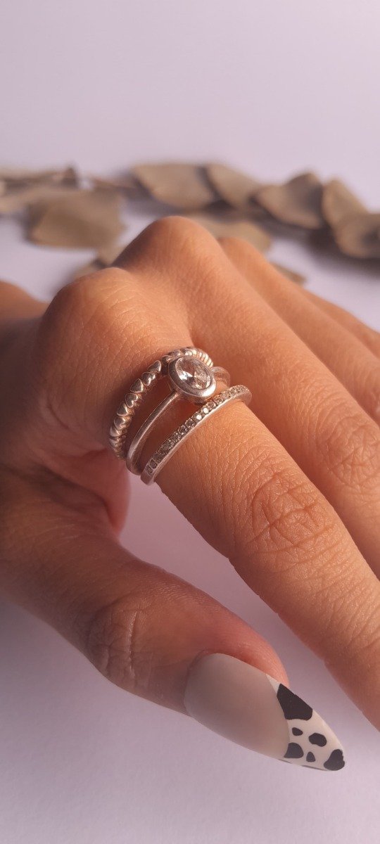Producto - Anillo múltiple cubic ovalado