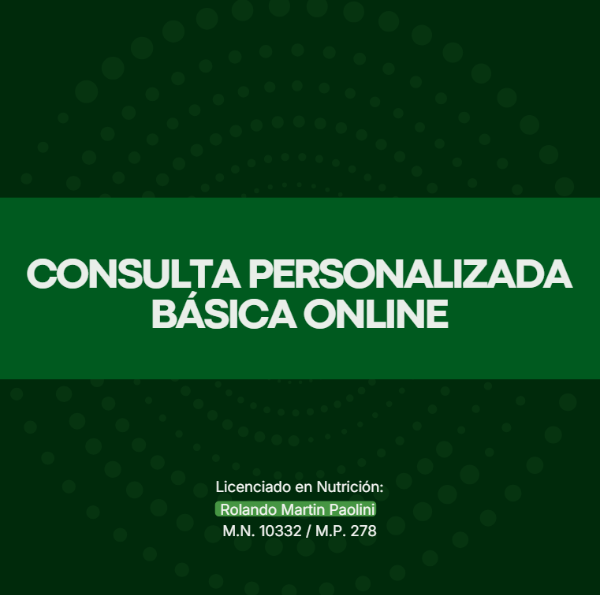 Producto - Consulta Personalizada Básica ONLINE