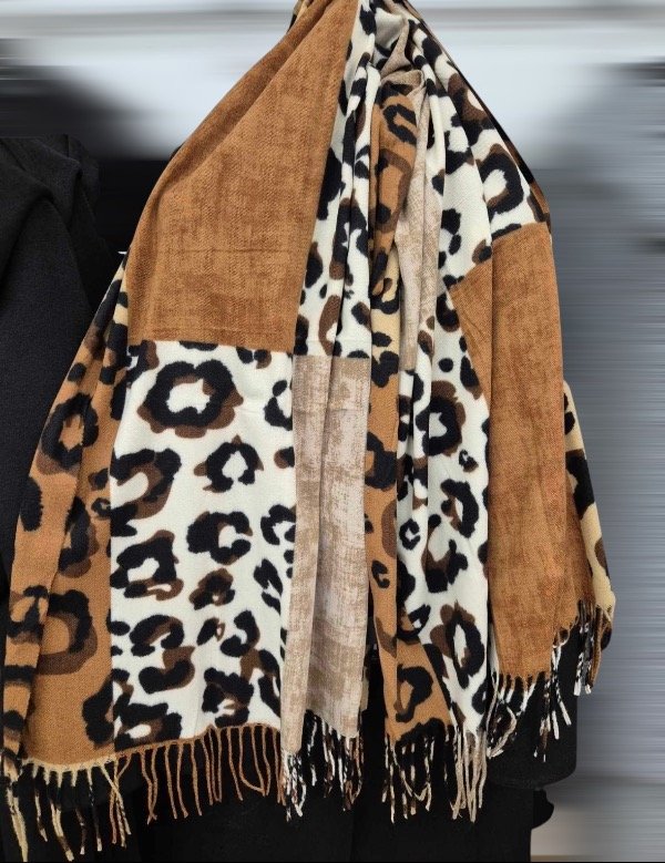 Producto - Mantón animal print combinado