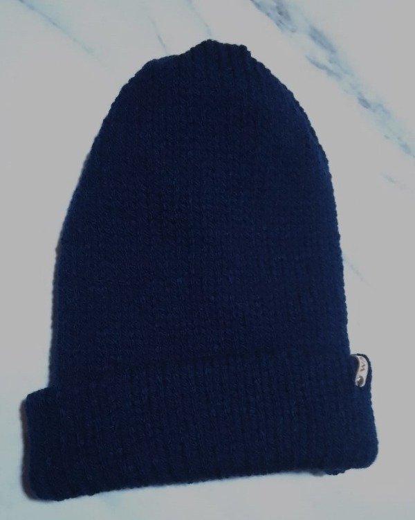 Producto - Gorro Reversible Azul Marino y Gris