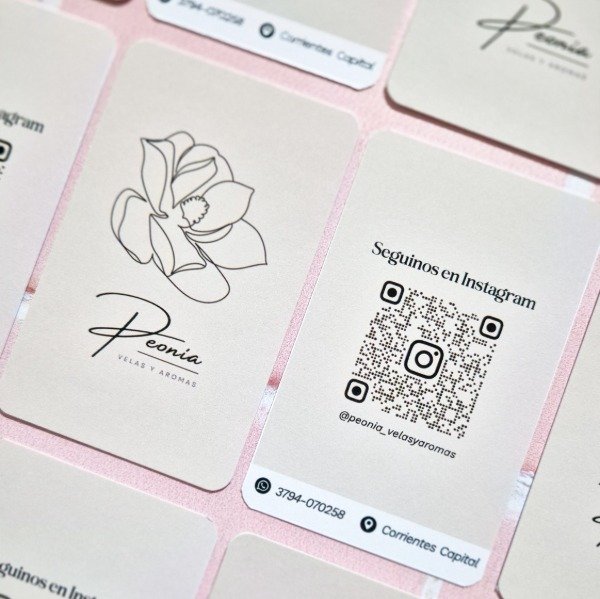 Producto - Tarjetas Personales (doble faz)
