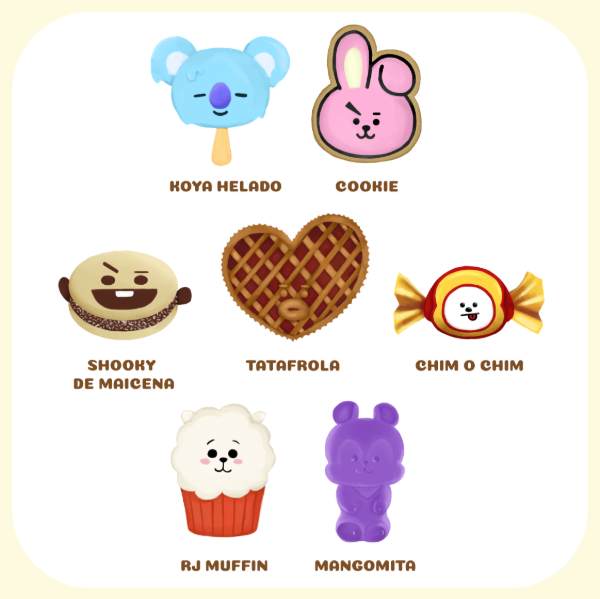 Producto - BT21 - Versión dulces! - Stickers - 1