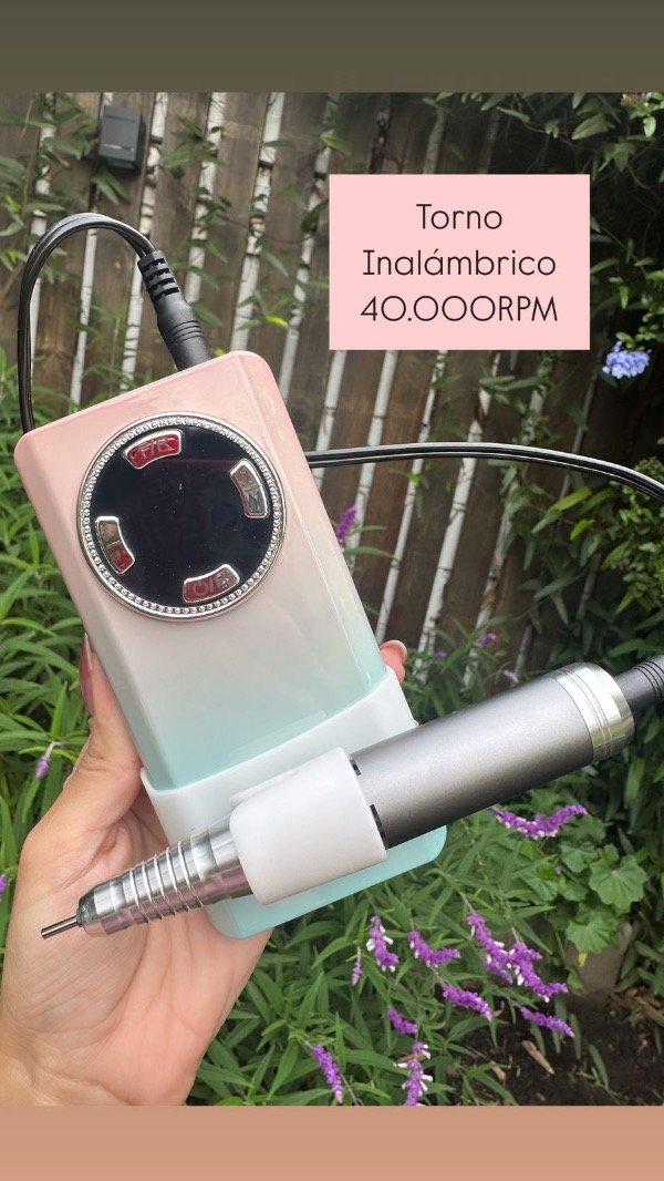 Producto - TORNO INALÁMBRICO NAIL DRILL PASTEL 40.000Rpm