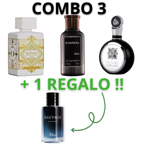 Producto - COMBO 3 + SAUVAGE DIOR EDP GRATIS!!