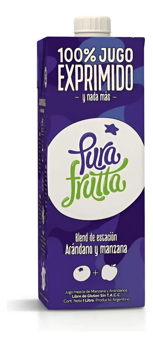 Producto - JUGO MANZANA Y ARANDANOS- PURA FRUTA