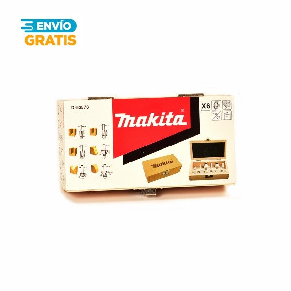 Producto - Juego de 6 fresas Makita D-53578