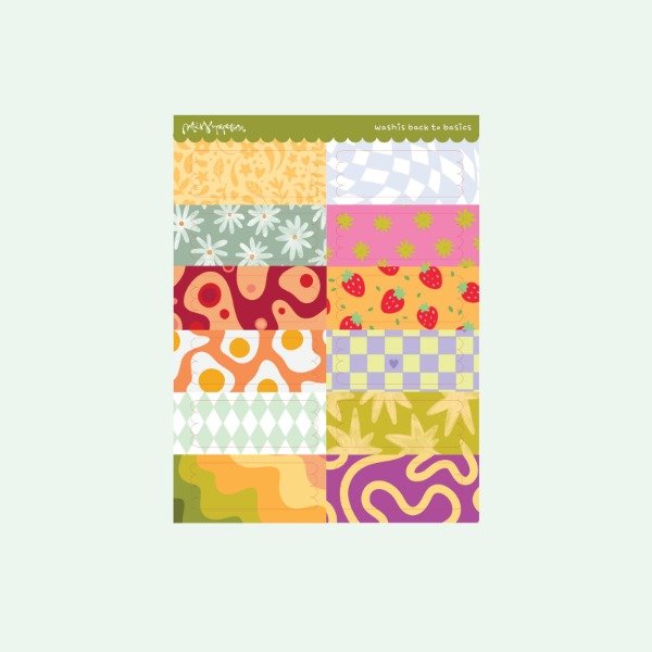 Producto - Stickers Washis Back to basics