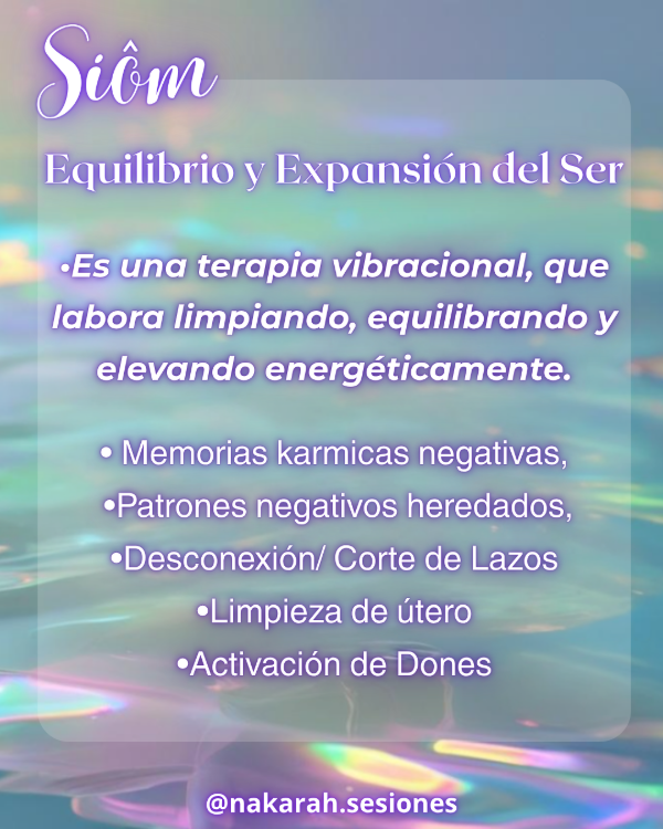 Producto - Siom Ciclo de 3 Sesiones