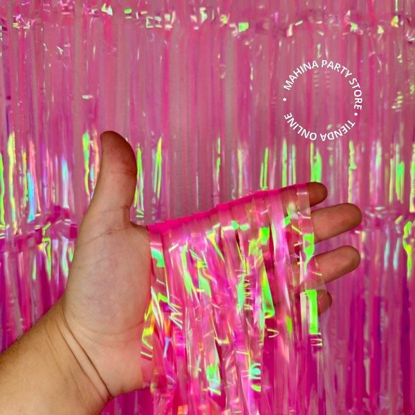 Producto - Cortina iridiscente rosa