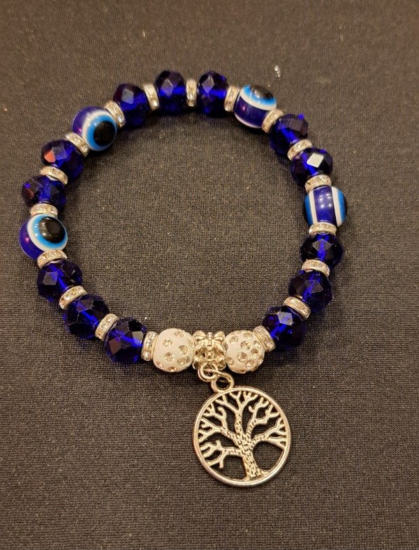 Producto - Pulsera Ojo Turco con dije Arbol de la Vida