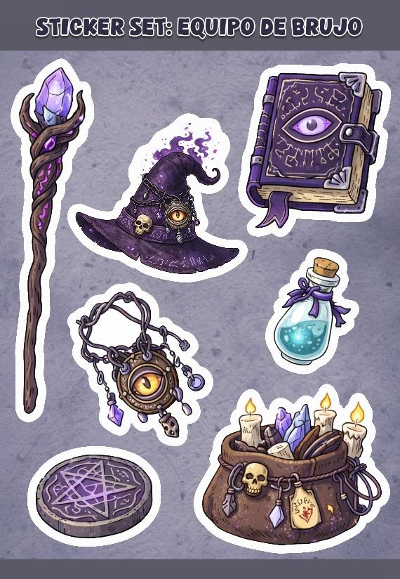 Producto - Sticker Set - Equipo de Brujo 2