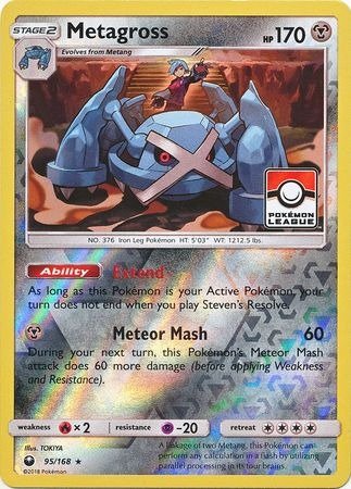 Producto - Metagross - 95/168 - League Promo - Reverse Holo Celestial Storm