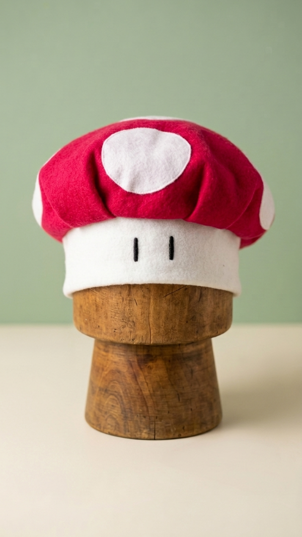 Producto - gorro Hongo Rojo o Verde Mario - 6