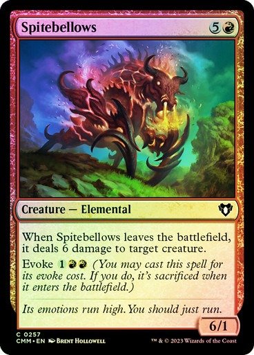 Producto - Spitebellows #257 Foil  Commander Masters