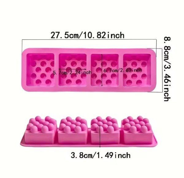 Producto - Molde Jabón masajeador rectangular - 3