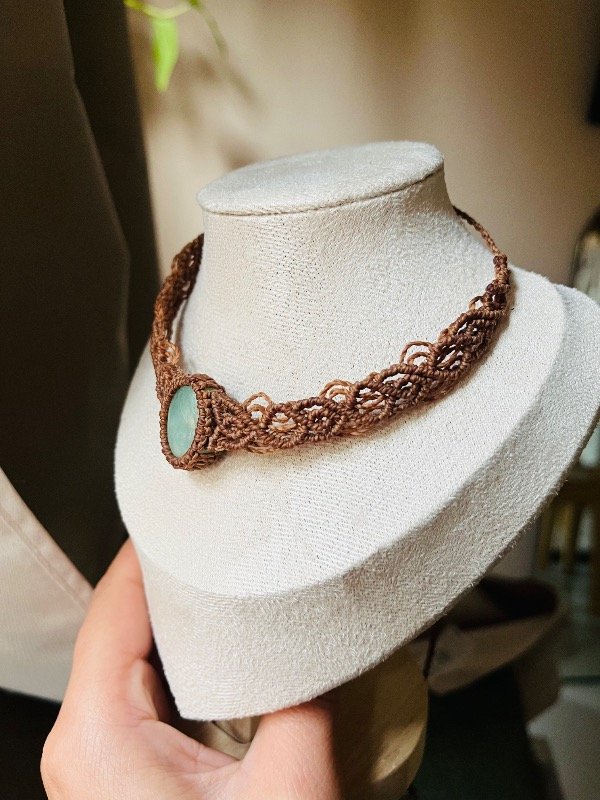 Producto - Choker Lyra - Aguamarina - 1