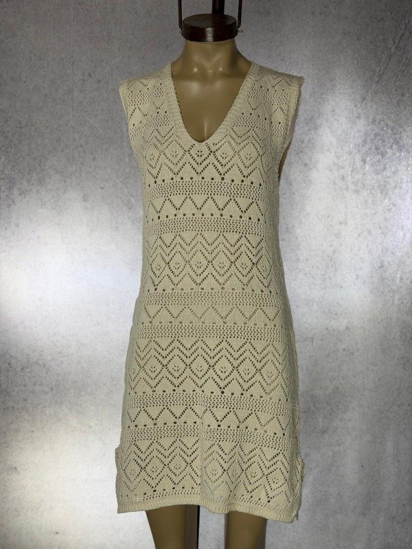 Producto - VESTIDO BEIGE HILO CALADO