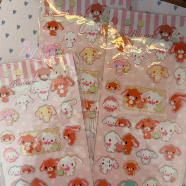 Producto - Plancha de stickers 3D suggarbunnies
