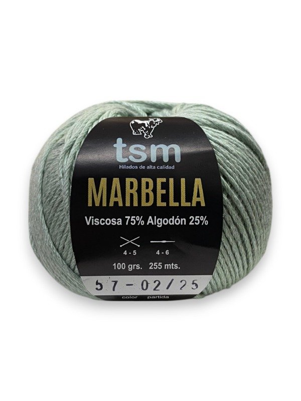 Producto - HILADO MARBELLA x 100 GRS - 57 VERDE MALVA