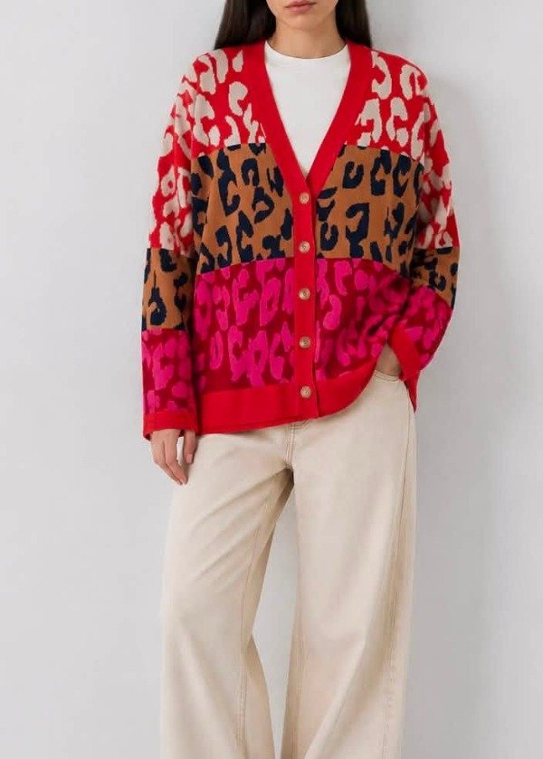 Producto - Cardigan Print Red