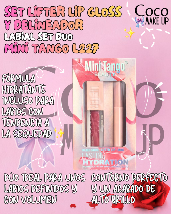 Producto - GLOSS Y DELINEADOR LABIAL MINI - TANGO - L227