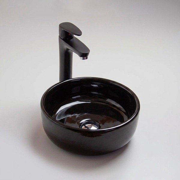 Producto - Bacha de apoyo CUENCO negro brillante
