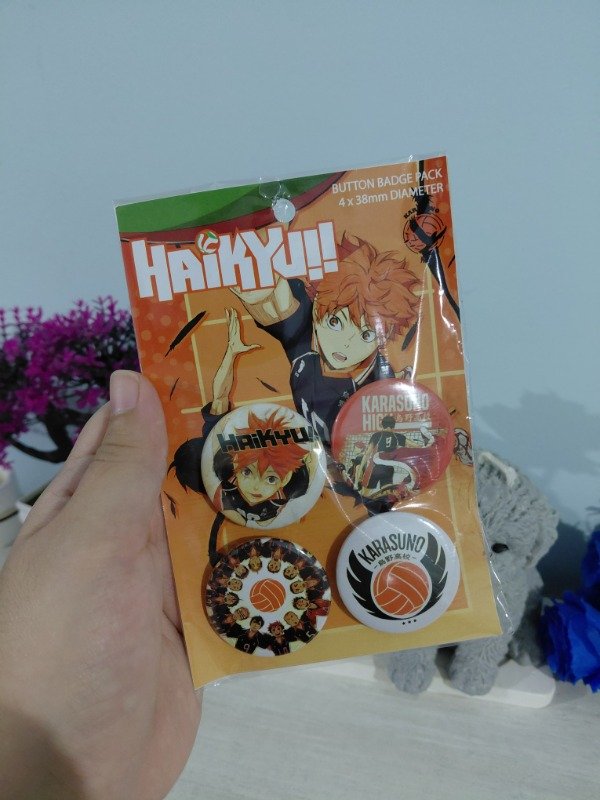 Producto - Pack de pines x 4 - Haikyu!!