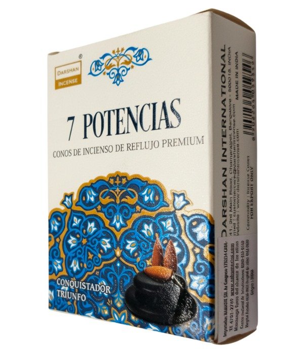 Producto - Conos Para Cascada Darshan Premium - 10 Unidades - 7 Poderes