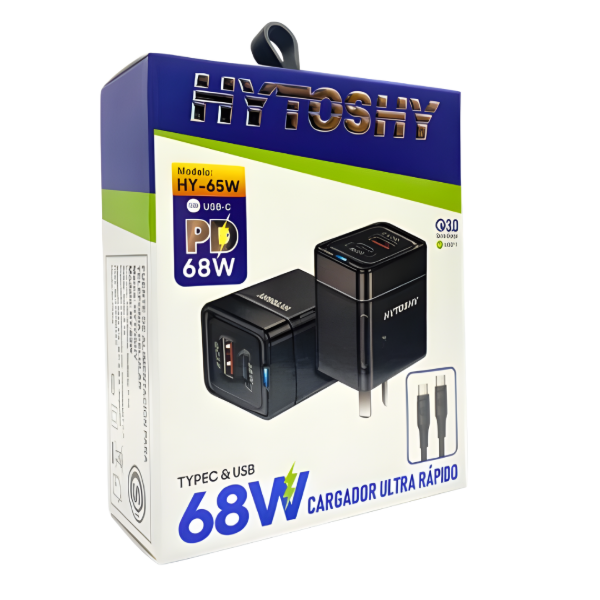 Producto - Cargador Dual 68w HYTOSHY
