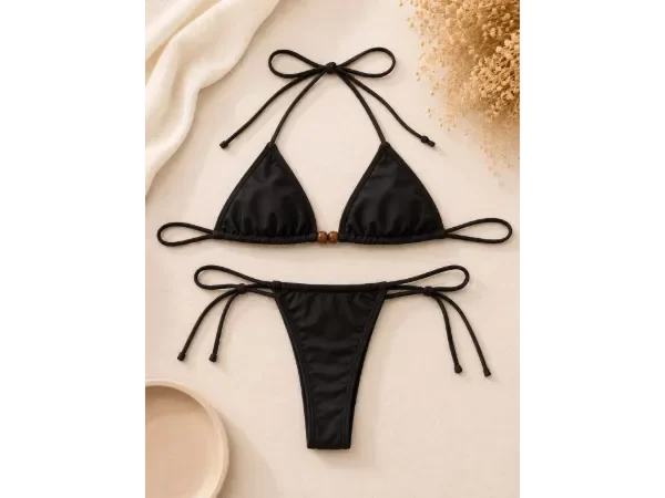 Producto - 2055 - Bikini en Tricot con Mostazillas de Madera - 6