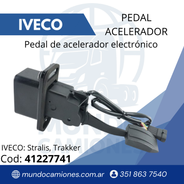 Producto - Pedal Acelerador Iveco Original 41227741