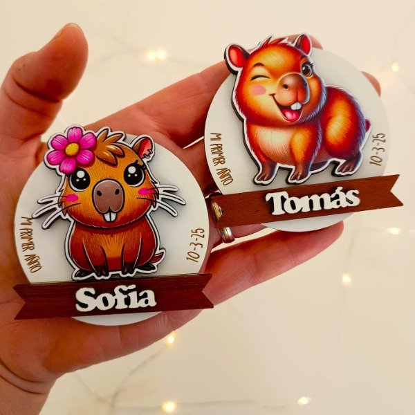 Producto - Souvenir llavero o iman personalizado - CAPYBARA