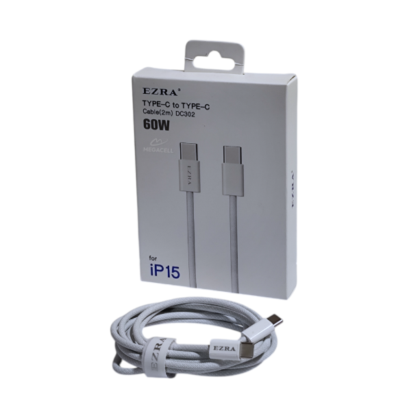 Producto - Cable EZRA 60W Type-C a Type-C de 2M DC302 (EZ160)