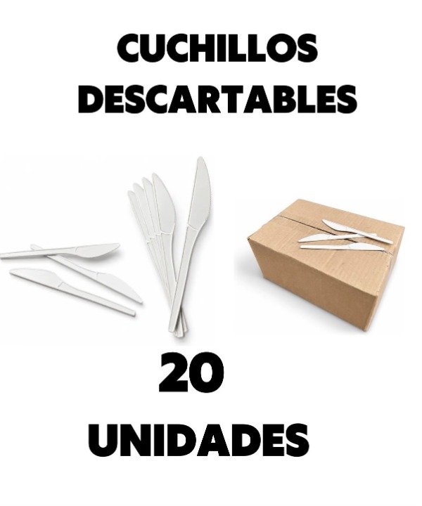 Producto - CUCHILLOS DESCARTABLES X 20 UNIDADES