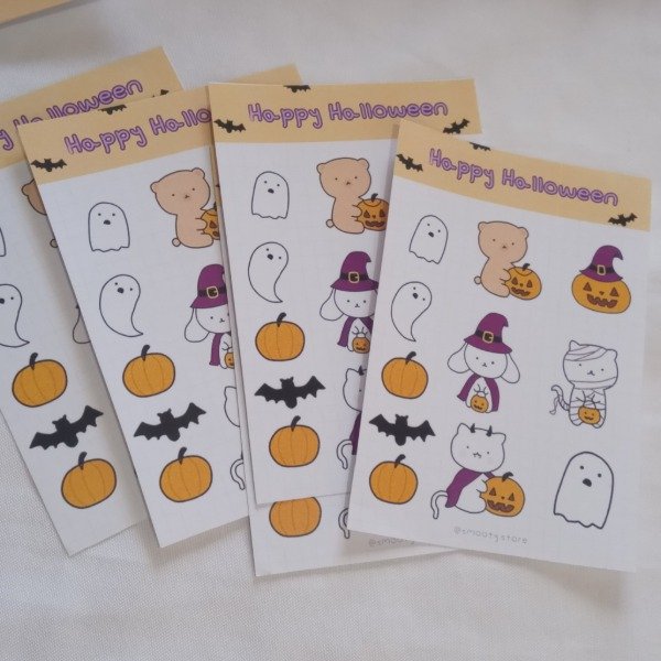 Producto - Plancha de Stickers Hallowen