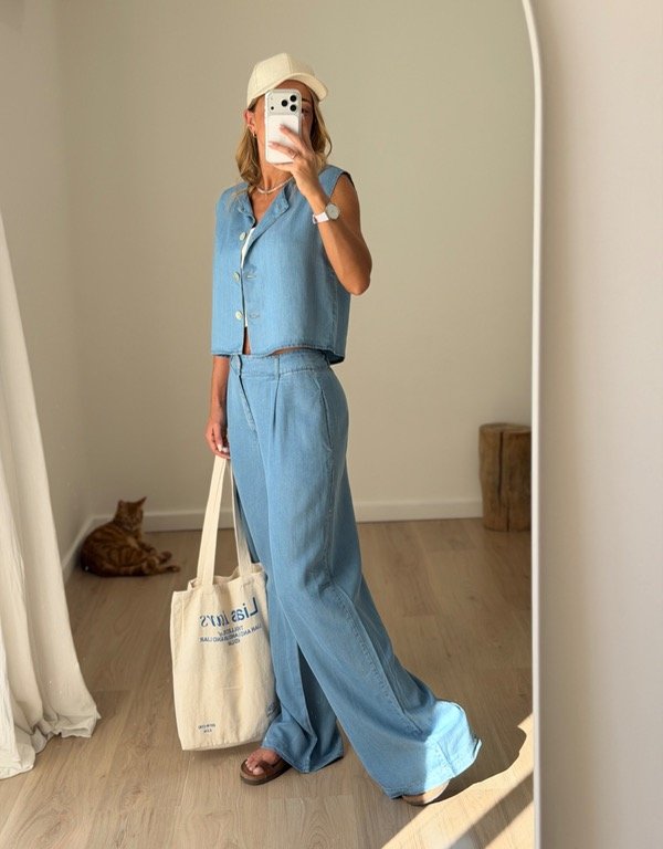 Producto - PANTALÓN WIDE TENCEL DENIM